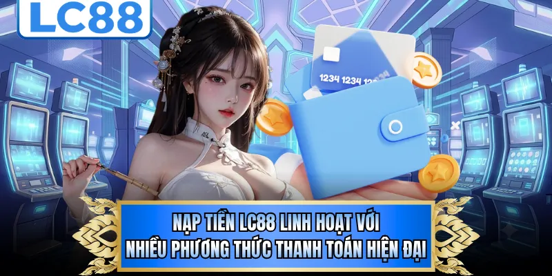 Nạp tiền LC88 linh hoạt với nhiều phương thức thanh toán hiện đại